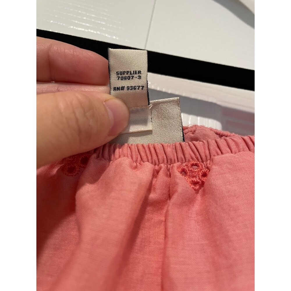 St Johns Bay‎ Womens Pink Eyelet Peasant Dress Size M Dainty Coquette Feminine - Picture 9 of 12